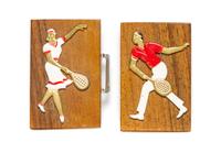 A Pair of Whimsical Belt Buckles