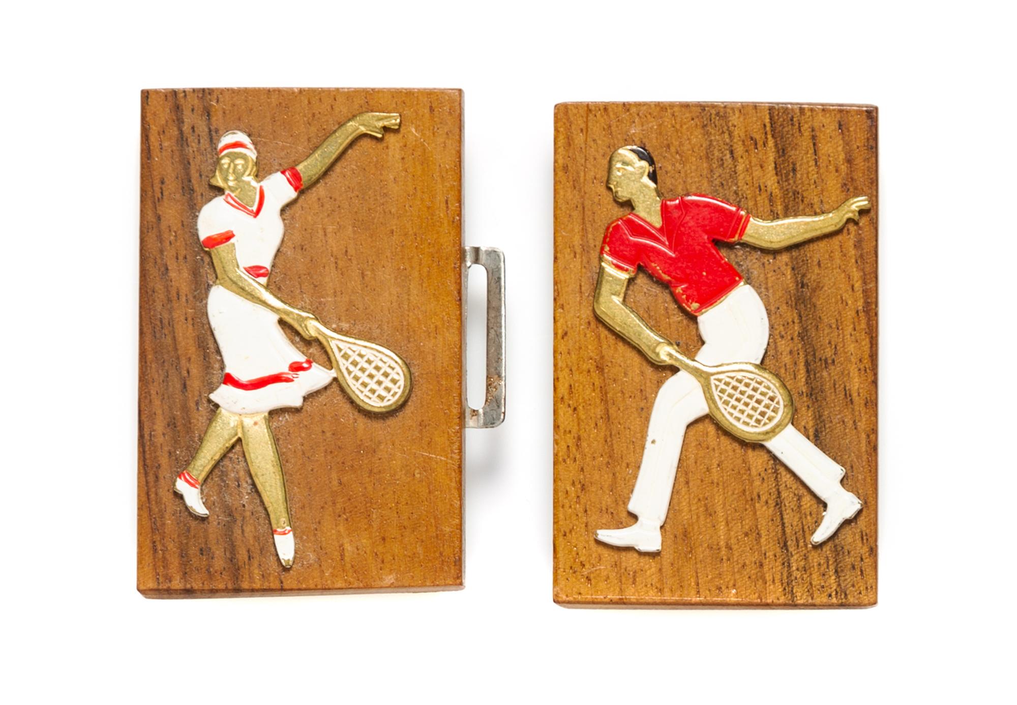 A Pair of Whimsical Belt Buckles
