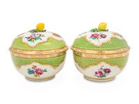 A Pair of Vienna Porcelain Covered Bowls
