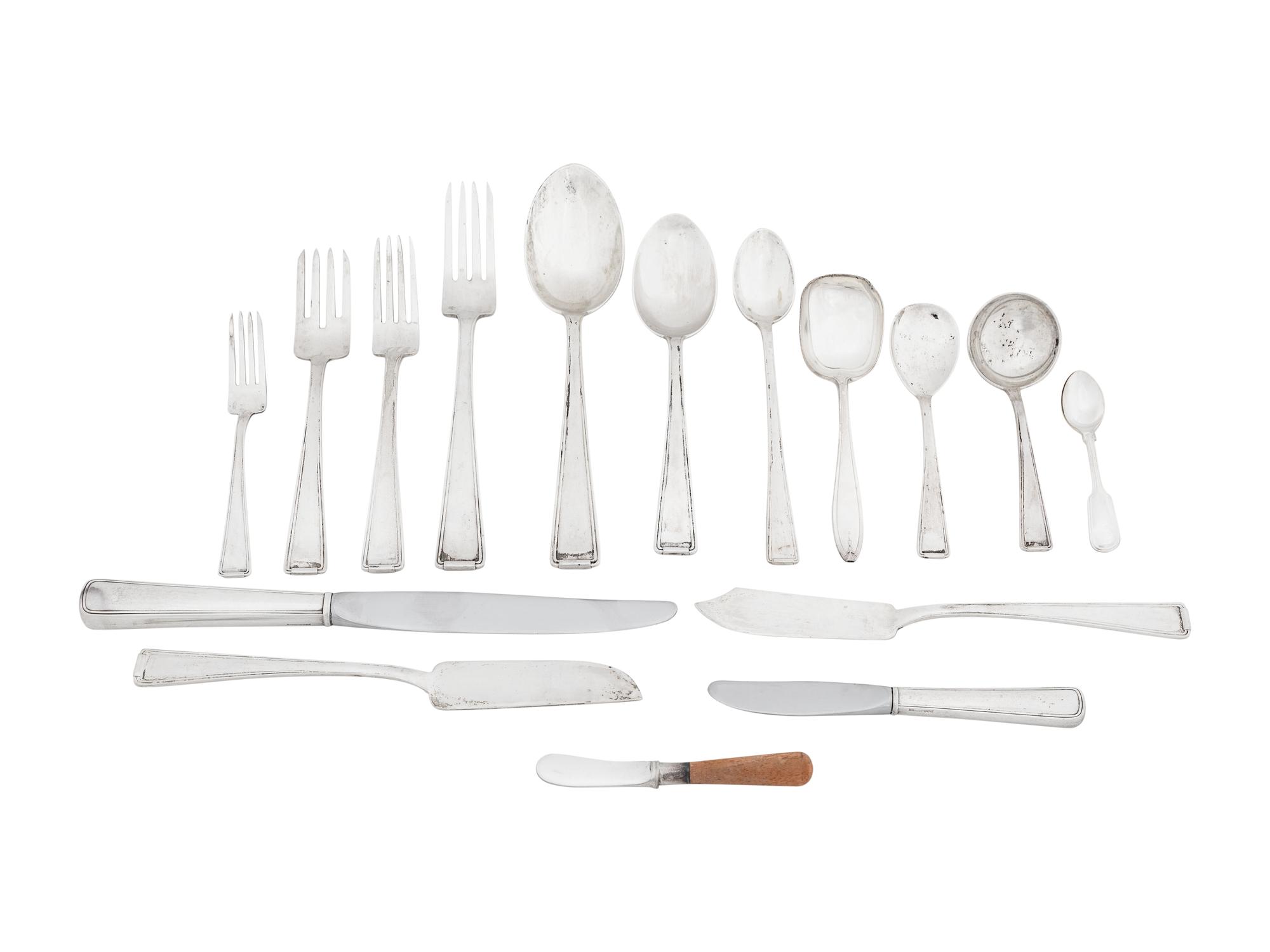 A German Silver Flatware Service