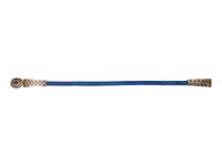 Sterling Silver and Lapis Link Belt Buckle, with Royal Blue Leather Belt