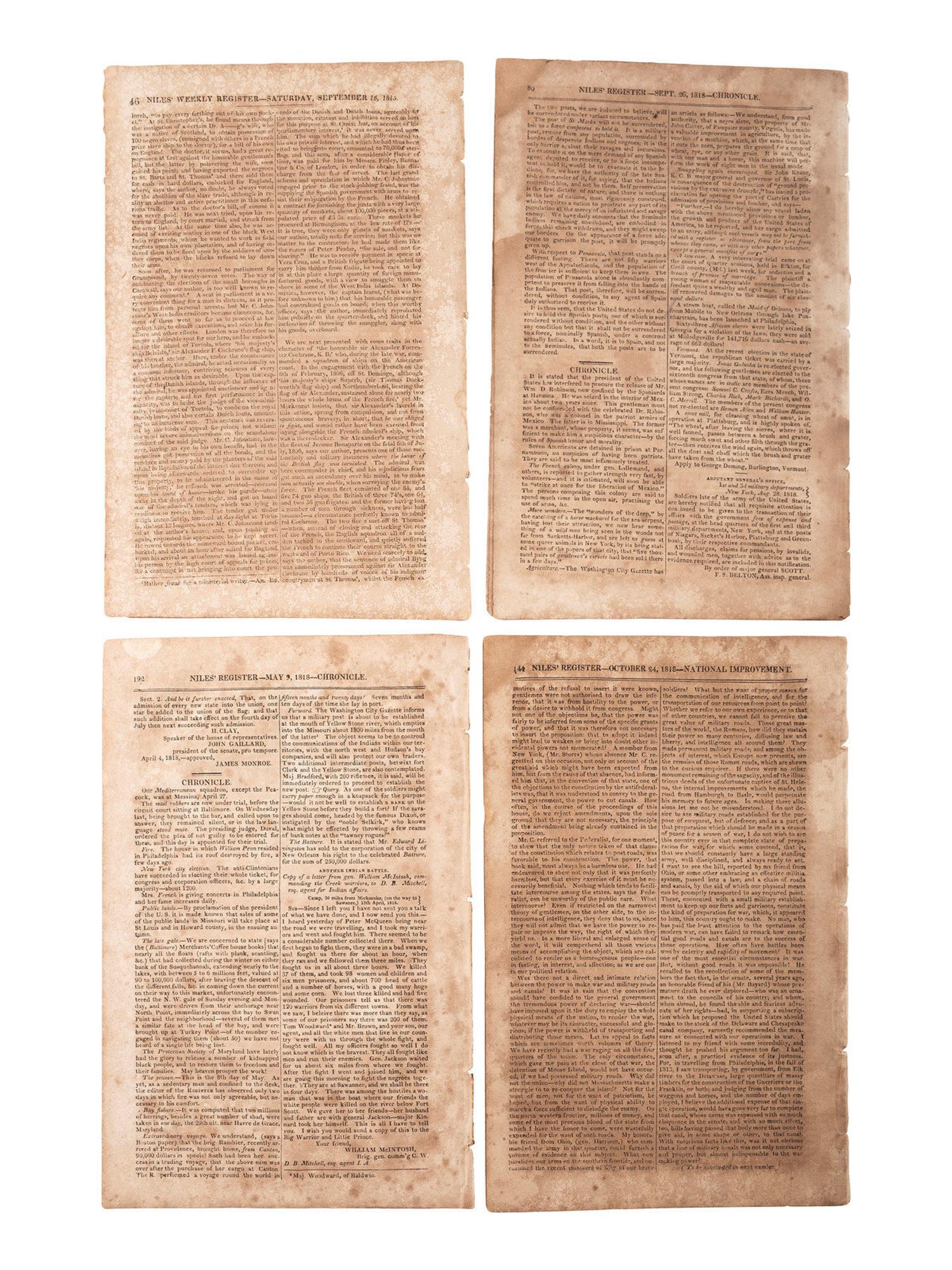 [MILITARIA] 19th c. docs and imprints incl. Civil War content from Estate of Carroll J. Delery III.