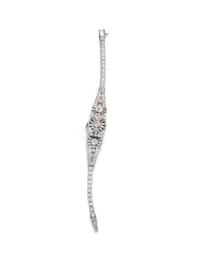 A Platinum and Diamond Surprise Wristwatch, Hamilton,