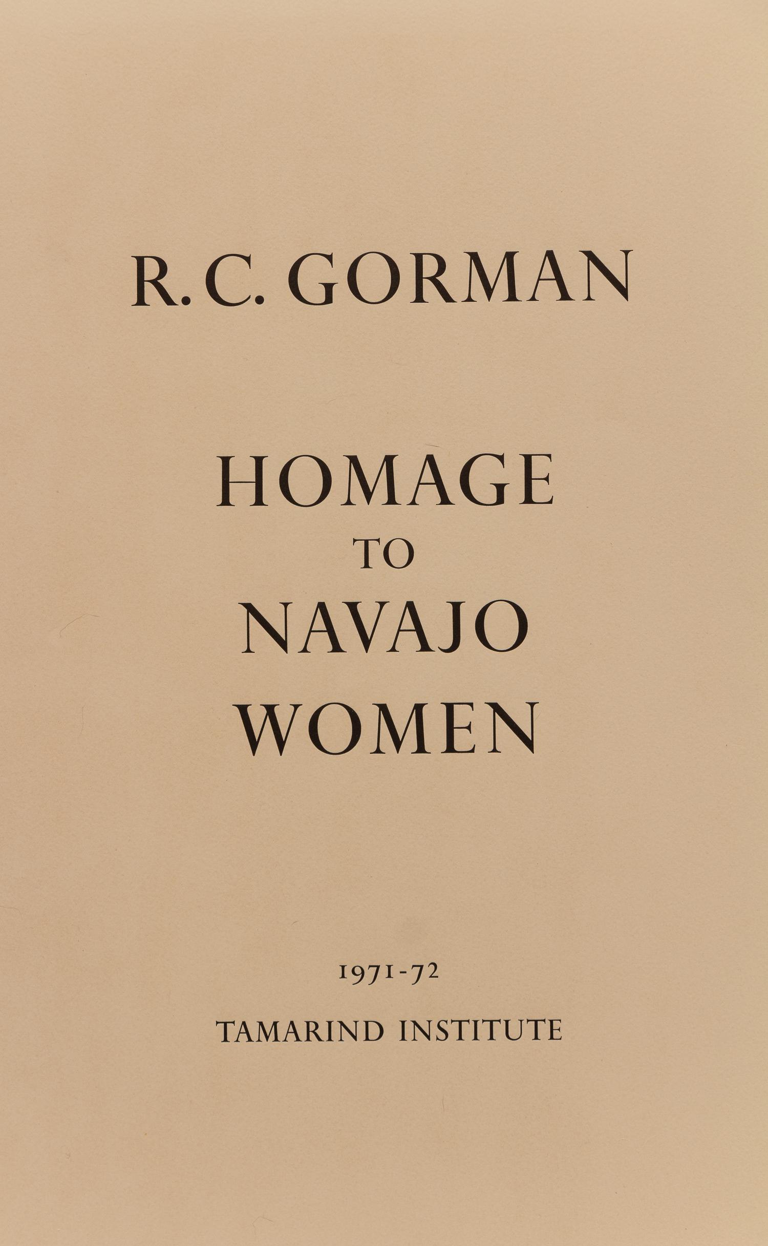 Complete Portfolio of Five Prints , Homage to Navajo Women , edition 23/70