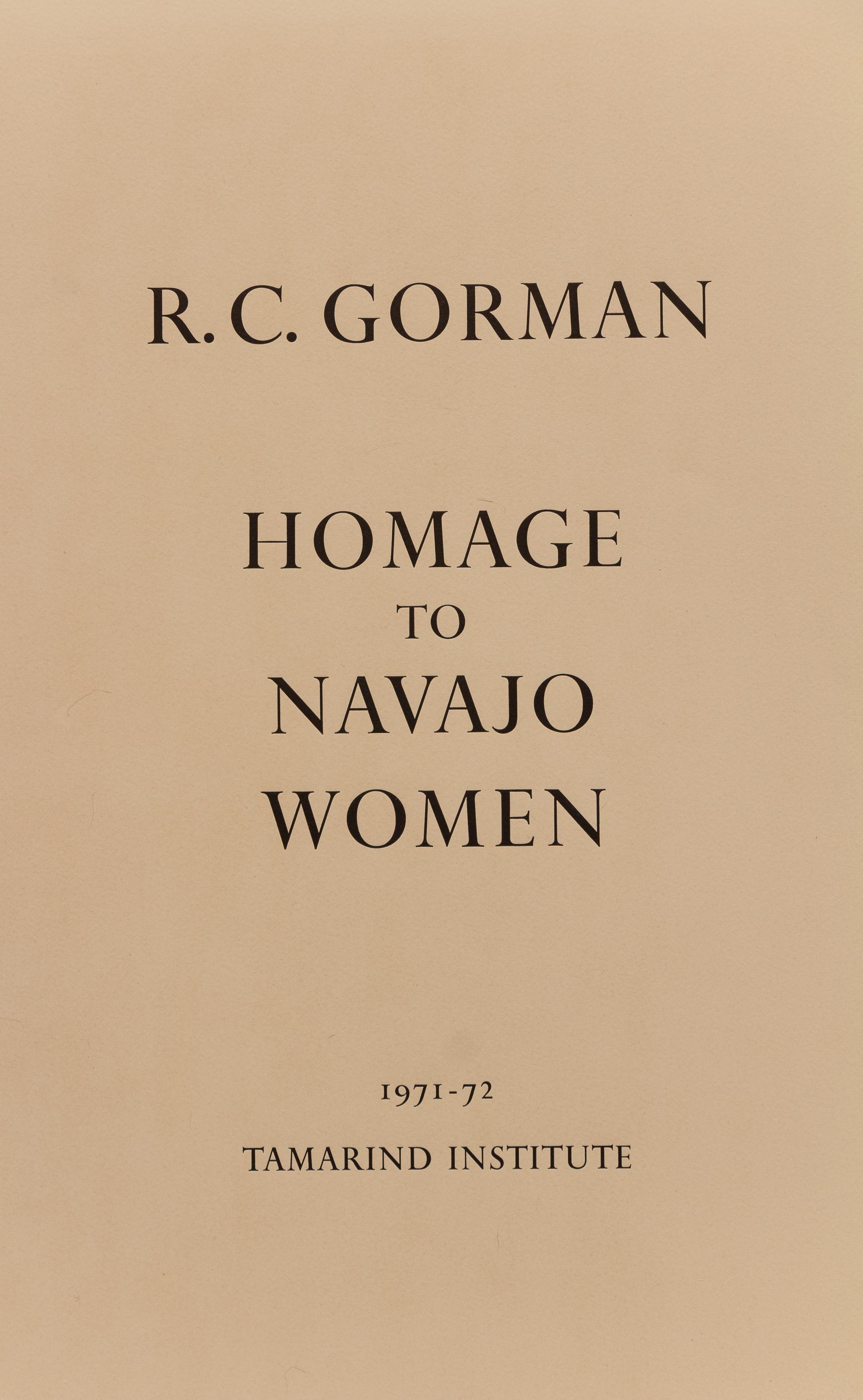 Complete Portfolio of Five Prints , Homage to Navajo Women , edition 23/70