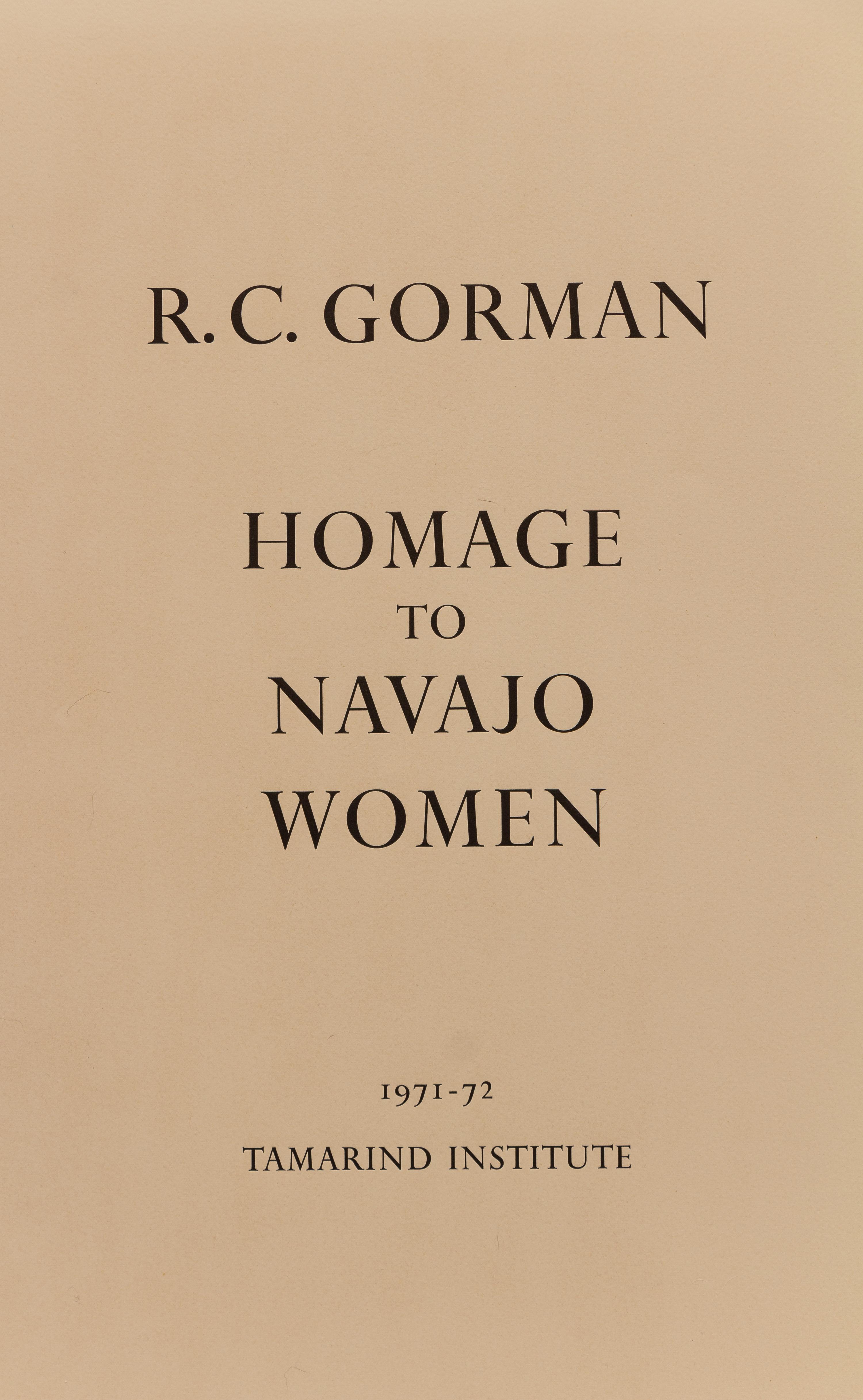 Complete Portfolio of Five Prints , Homage to Navajo Women , edition 23/70