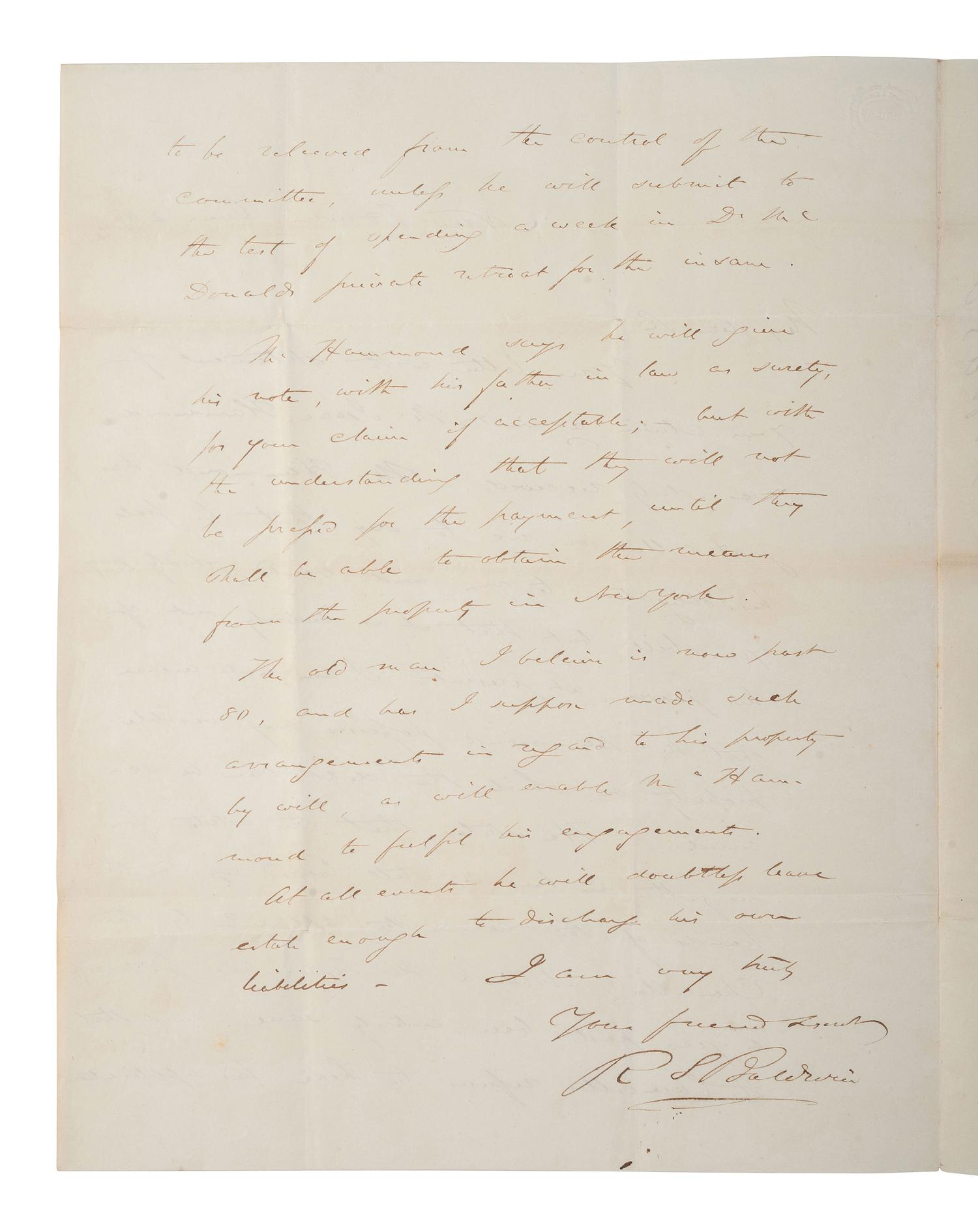 [ENSLAVEMENT & ABOLITION - AMISTAD]. A group of 5 ALsS from attorneys and others involved in the Amistad case, including Lewis TAPPAN, Roger BALDWIN, Henry GILPIN, and Theodore SEDGWICK.