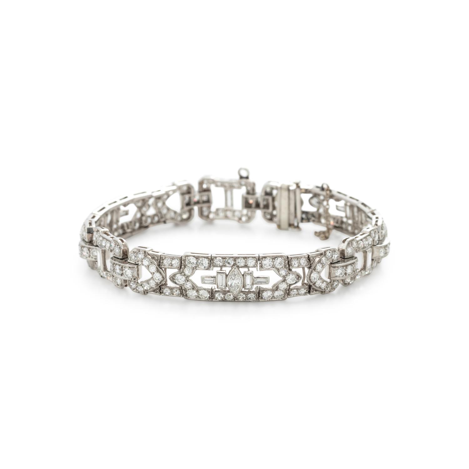 ART DECO, DIAMOND BRACELET