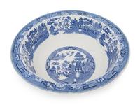 A Large English Blue and White Transfer Decorated Porcelain Basin