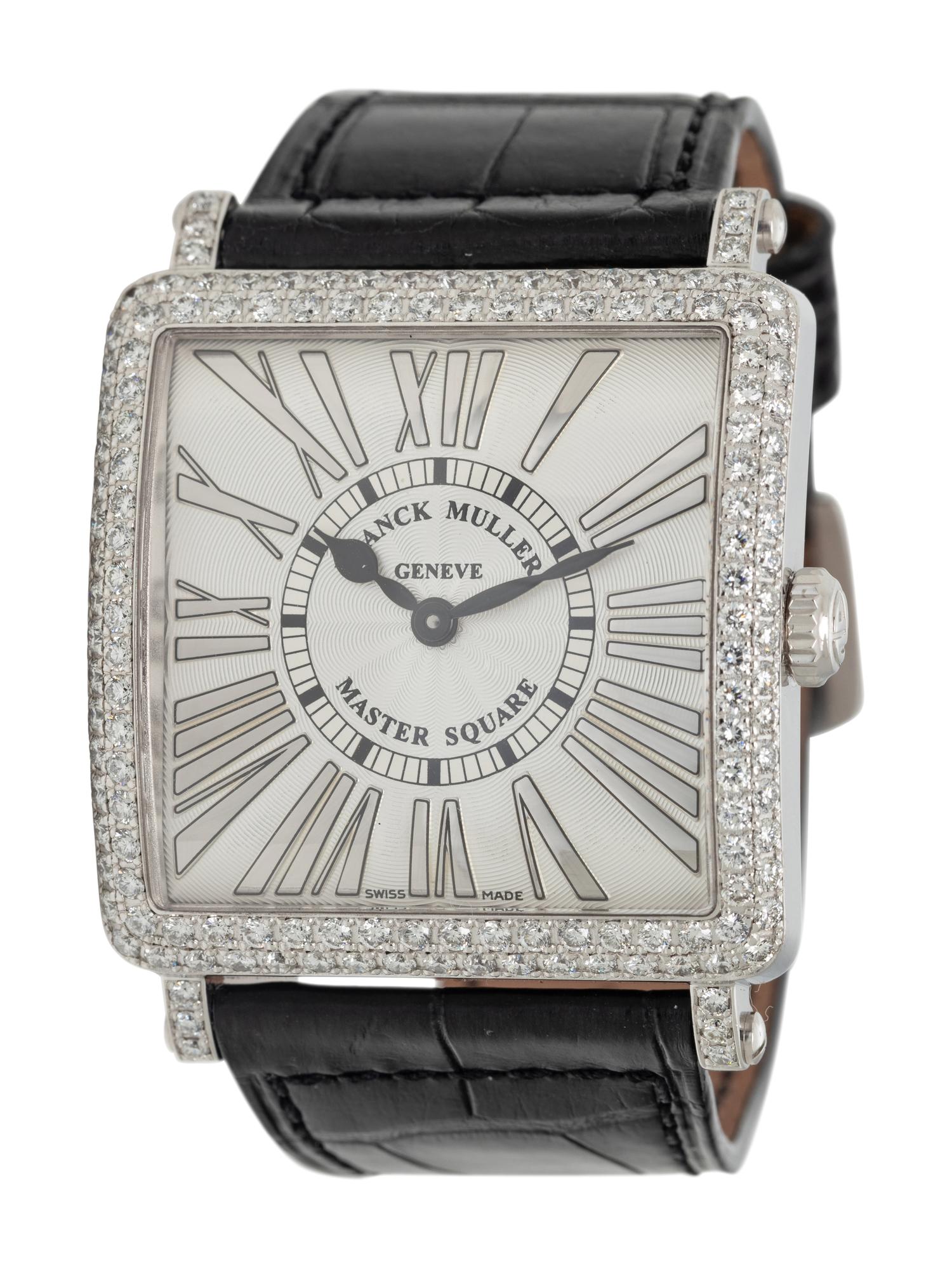 FRANCK MULLER, REF. 6002 18K WHITE GOLD 'MASTER SQUARE' WATCH