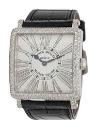 FRANCK MULLER, REF. 6002 18K WHITE GOLD 'MASTER SQUARE' WATCH