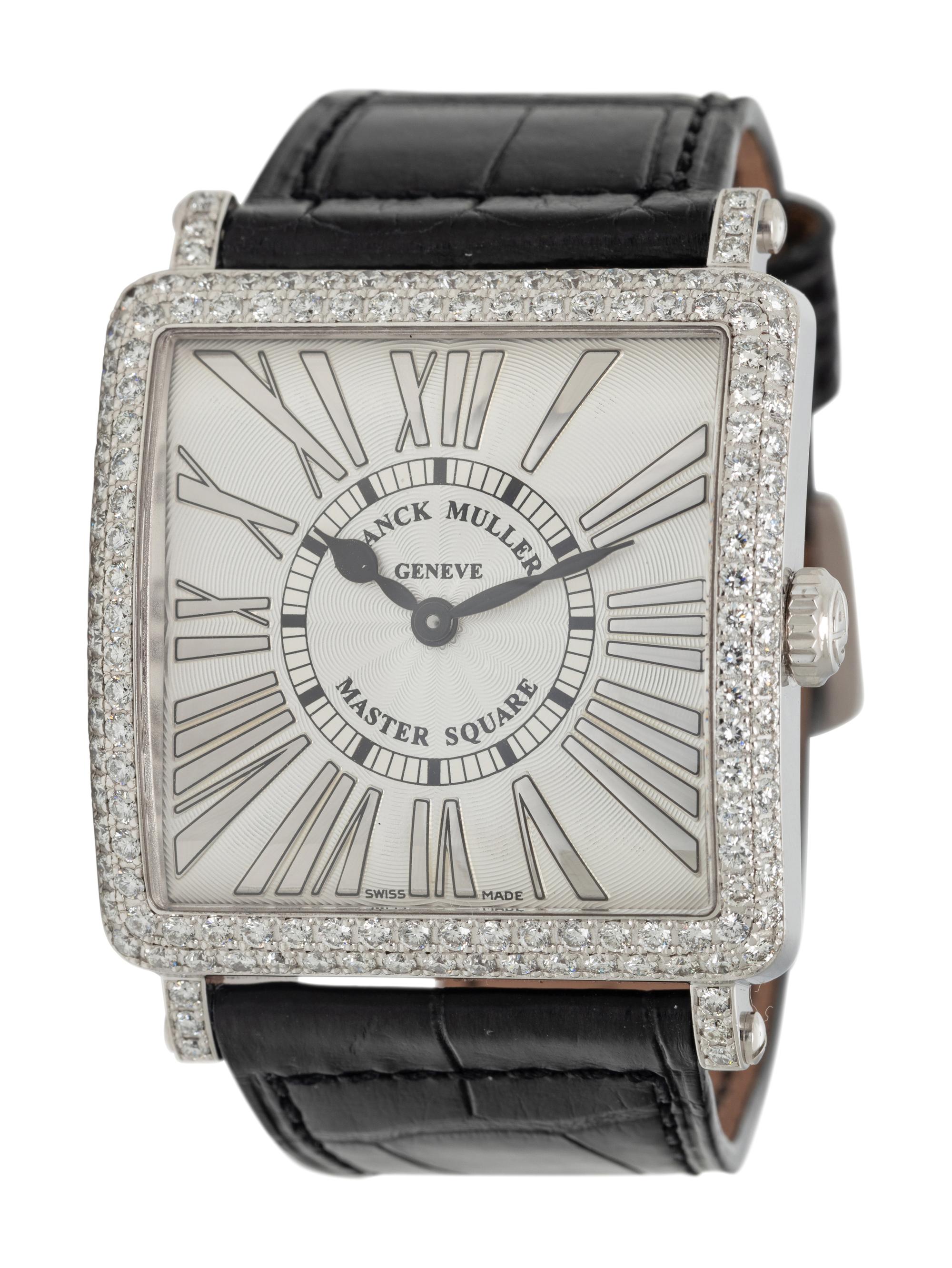 FRANCK MULLER, REF. 6002 18K WHITE GOLD 'MASTER SQUARE' WATCH