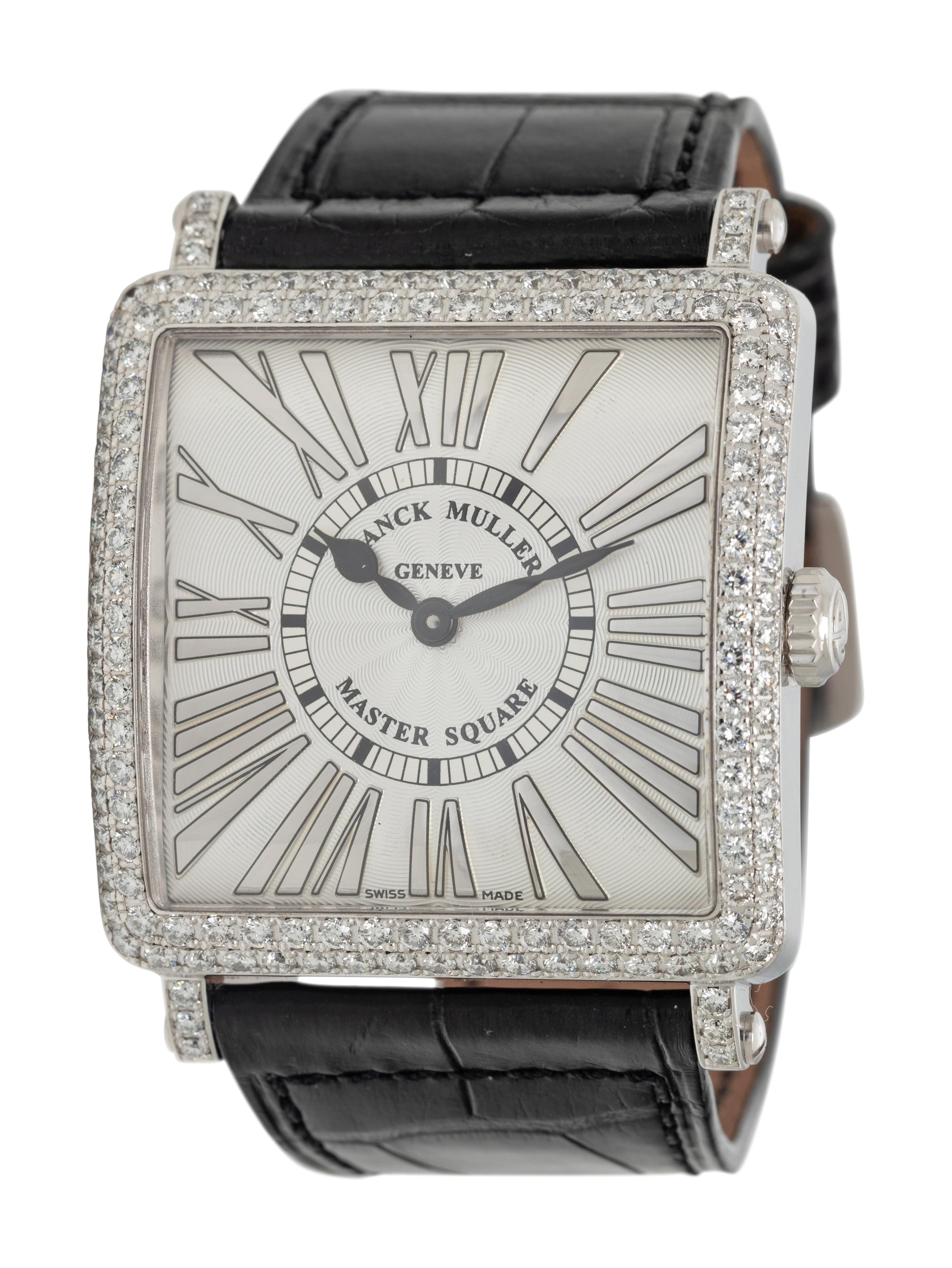 FRANCK MULLER, REF. 6002 18K WHITE GOLD 'MASTER SQUARE' WATCH