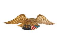 An American Carved and Painted Spread Wing Eagle — 20TH CENTURY