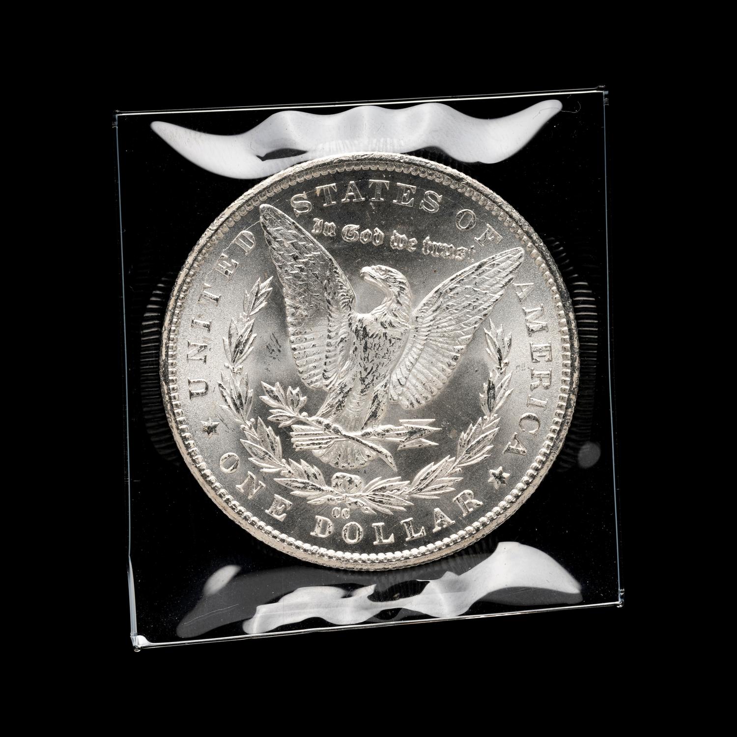 An 1885-CC Morgan $1 Coin
