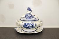 An Italian Ceramic Tureen. Width 17 inches.