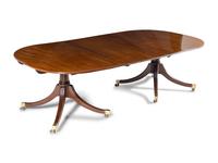 A George III Mahogany Double Pedestal Dining Table