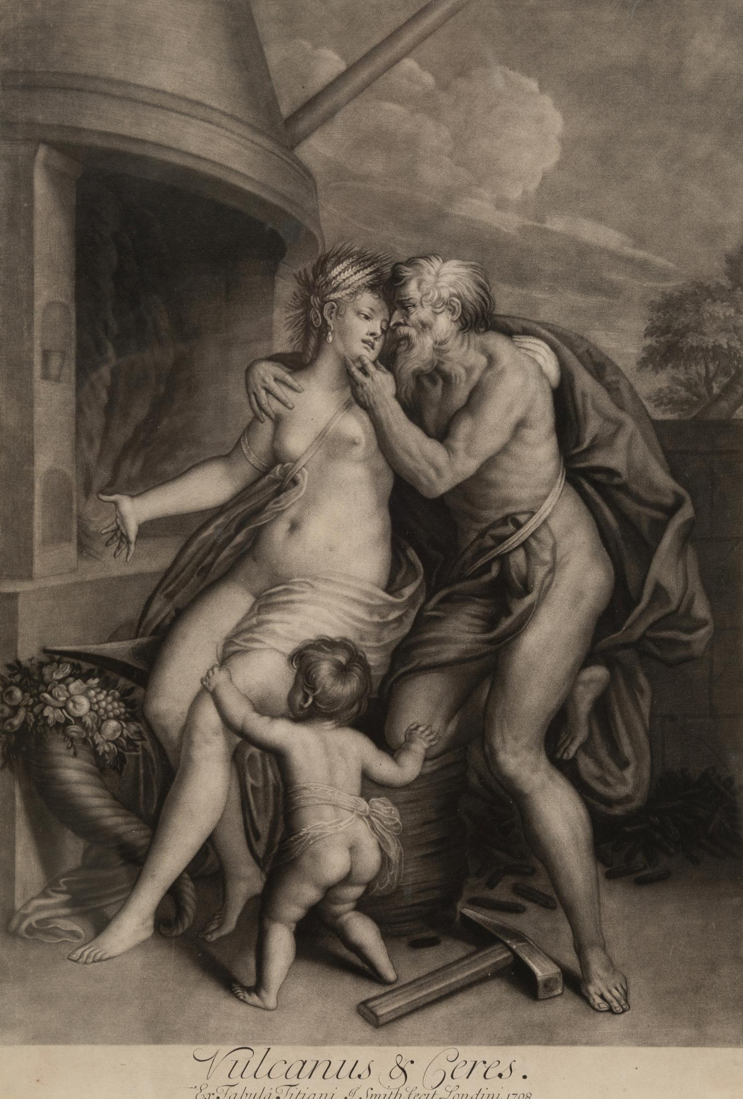 A Set of Three Chromolithographs after Titian