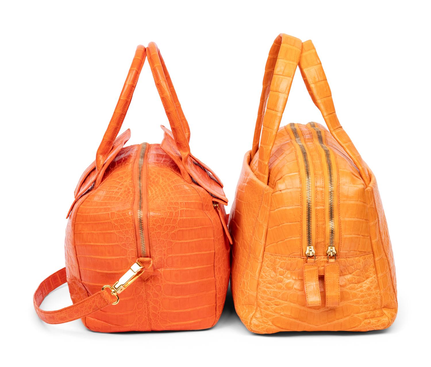 Nancy Gonzalez, Two Orange Handbags
