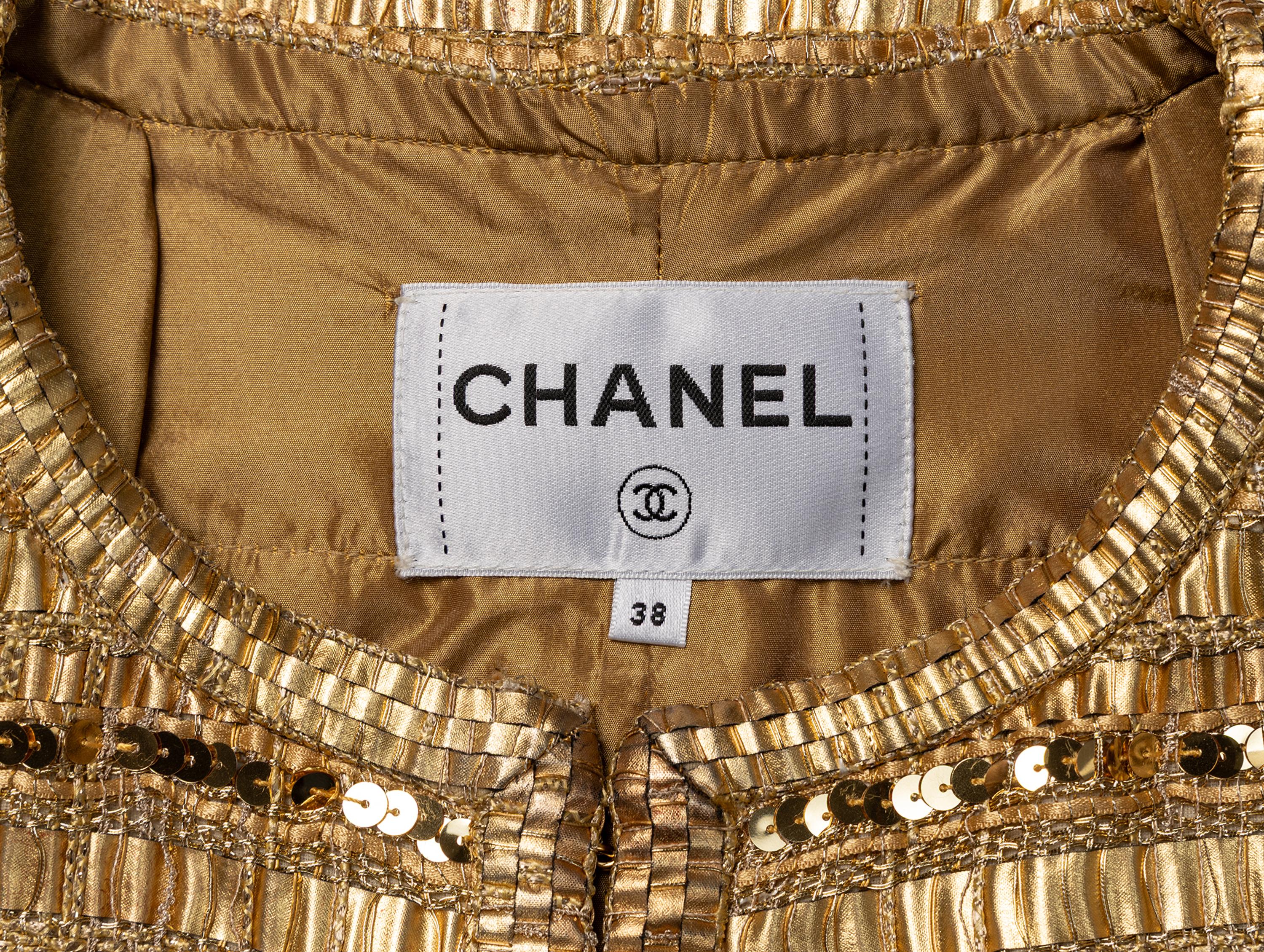 Chanel, Gold Fantasy Tweed Cardigan Jacket