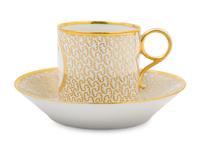 A Worcester Porcelain Cup and Saucer