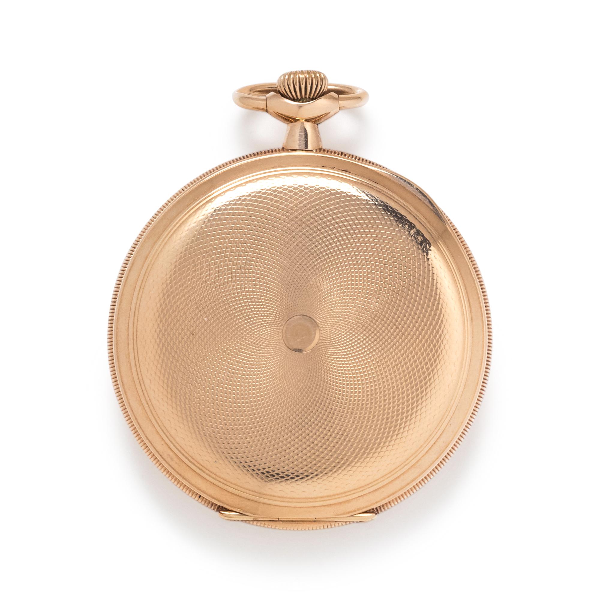 E. HOWARD WATCH CO., 14K YELLOW GOLD OPEN FACE POCKET WATCH