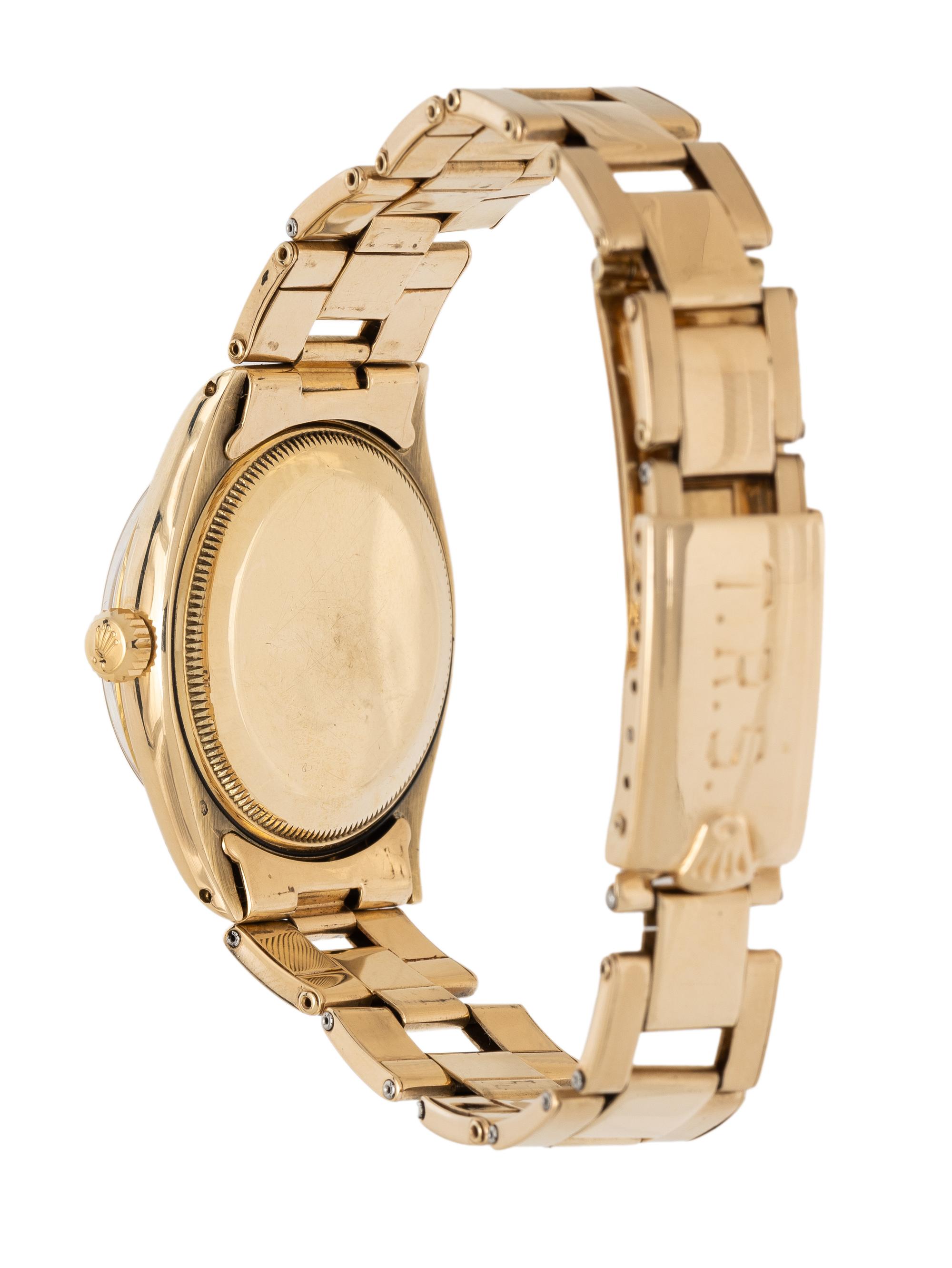 ROLEX, REF. 6564 14K YELLOW GOLD VINTAGE 'OYSTER PERPETUAL' WATCH