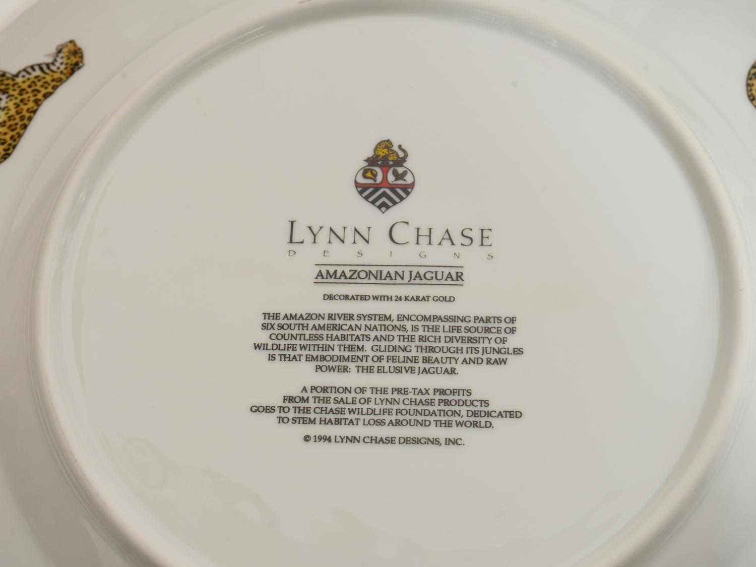 A Lynn Chase Jungle-Themed Porcelain Dinner Service