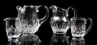 A Collection of Cut Glass Articles Height of tallest 12 1/2 inches.