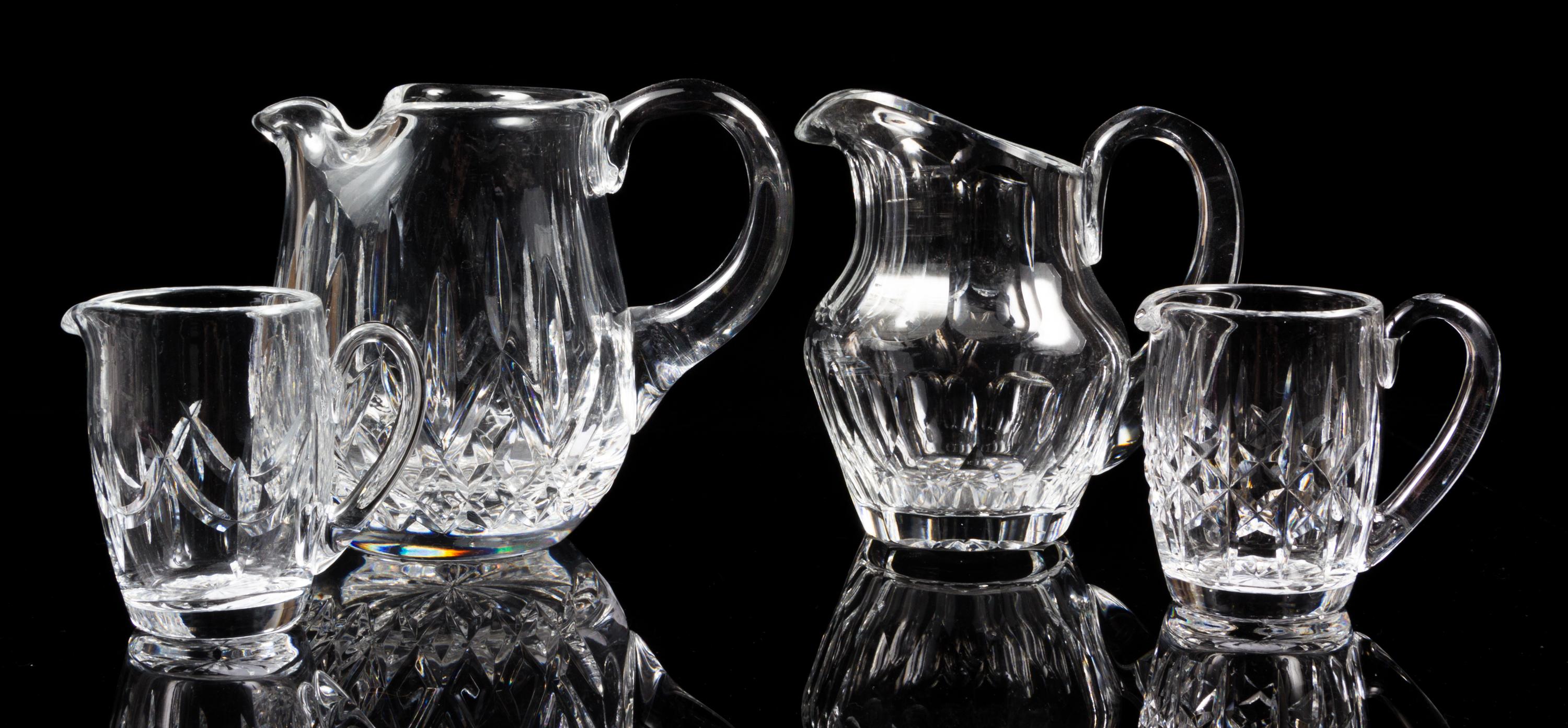 A Collection of Cut Glass Articles Height of tallest 12 1/2 inches.