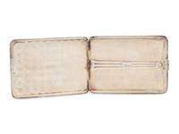 An American Silver and 14-Karat Gold Cigarette Case