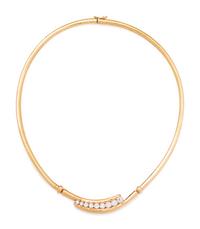 YELLOW GOLD AND DIAMOND NECKLACE