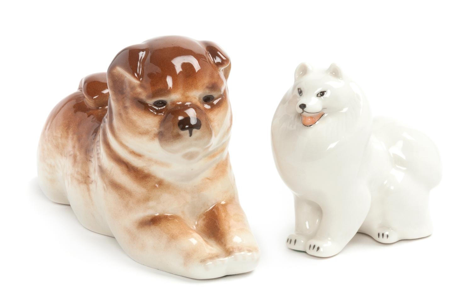 Two Soviet Porcelain Figures Width of wider 6 1/4 inches. — 20TH CENTURY