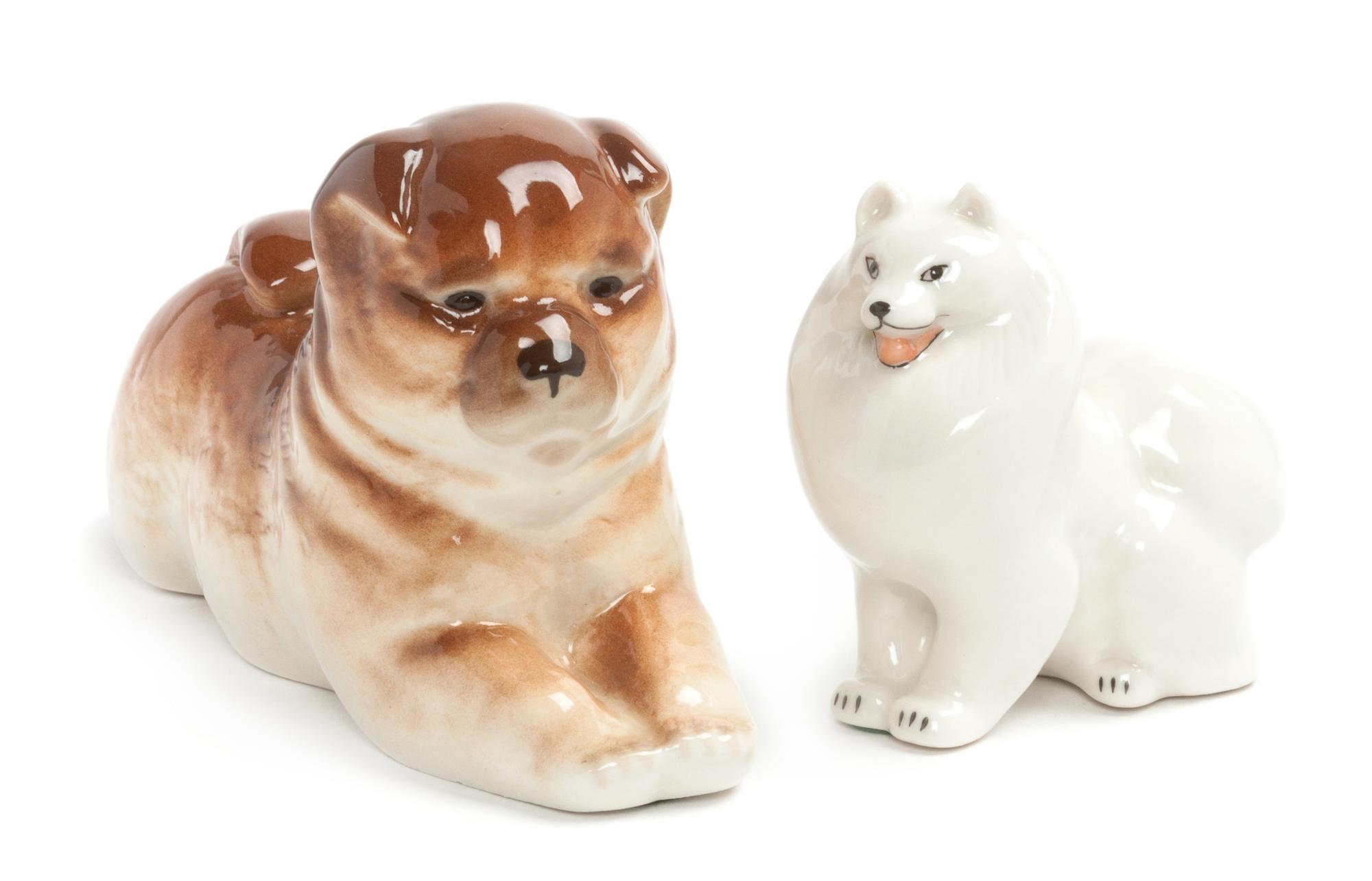Two Soviet Porcelain Figures Width of wider 6 1/4 inches. — 20TH CENTURY