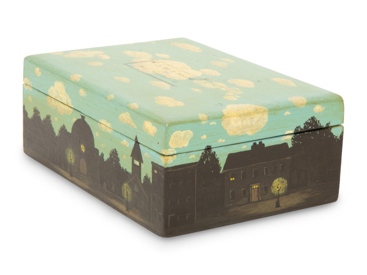 A Surrealist Painted Table Box