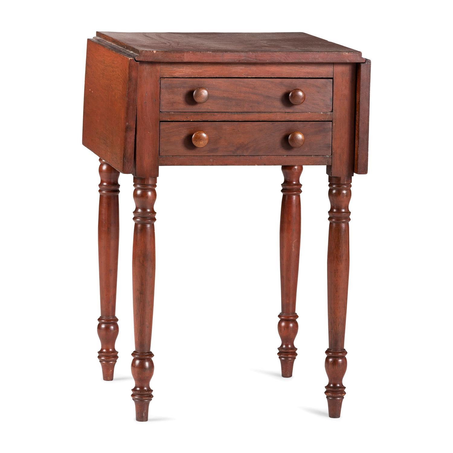 A Classical Turned Walnut Pembroke Table