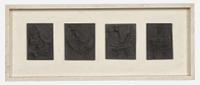 Bernard Meadows (British, 1915-2005) - Four Small Reliefs on Cock Theme