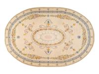 An Aubusson Style Oval Rug