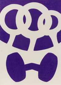 George Sugarman, (American, 1912-1999), Purple and White, 1965