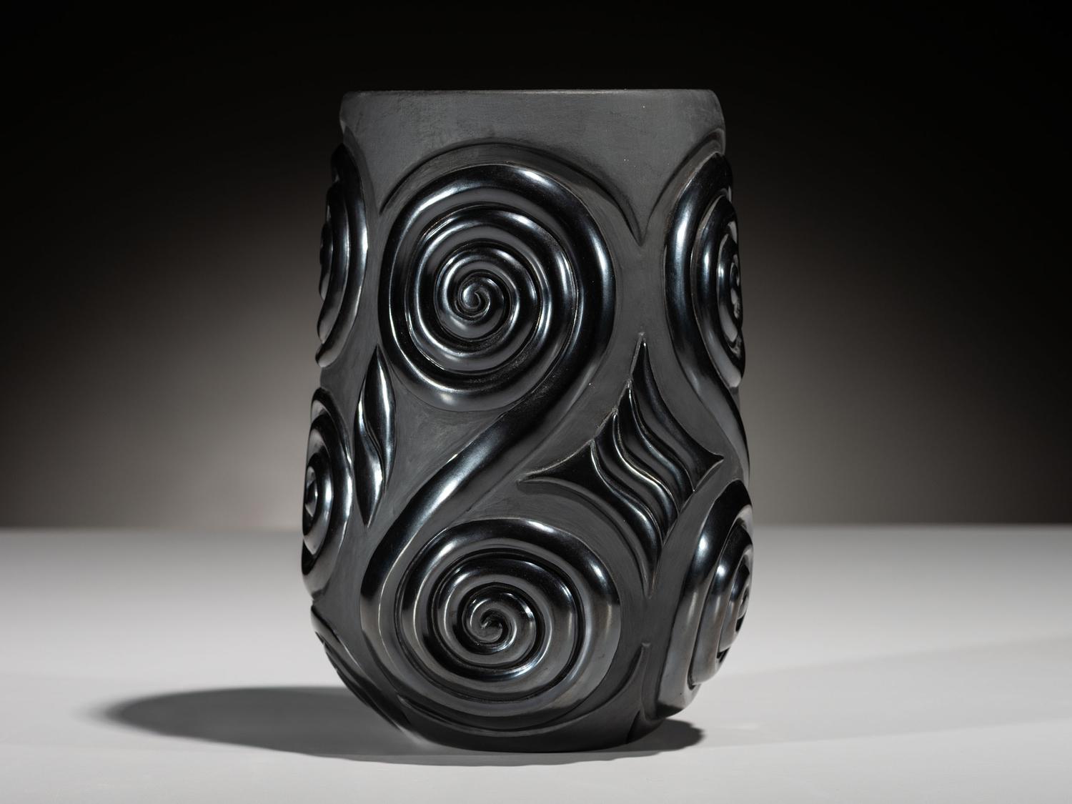 Blackware Pottery Vase