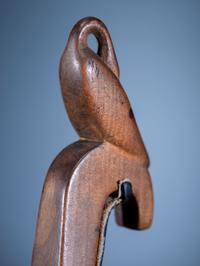 Eastern Woodlands Maple Ladle, with Swan Effigy