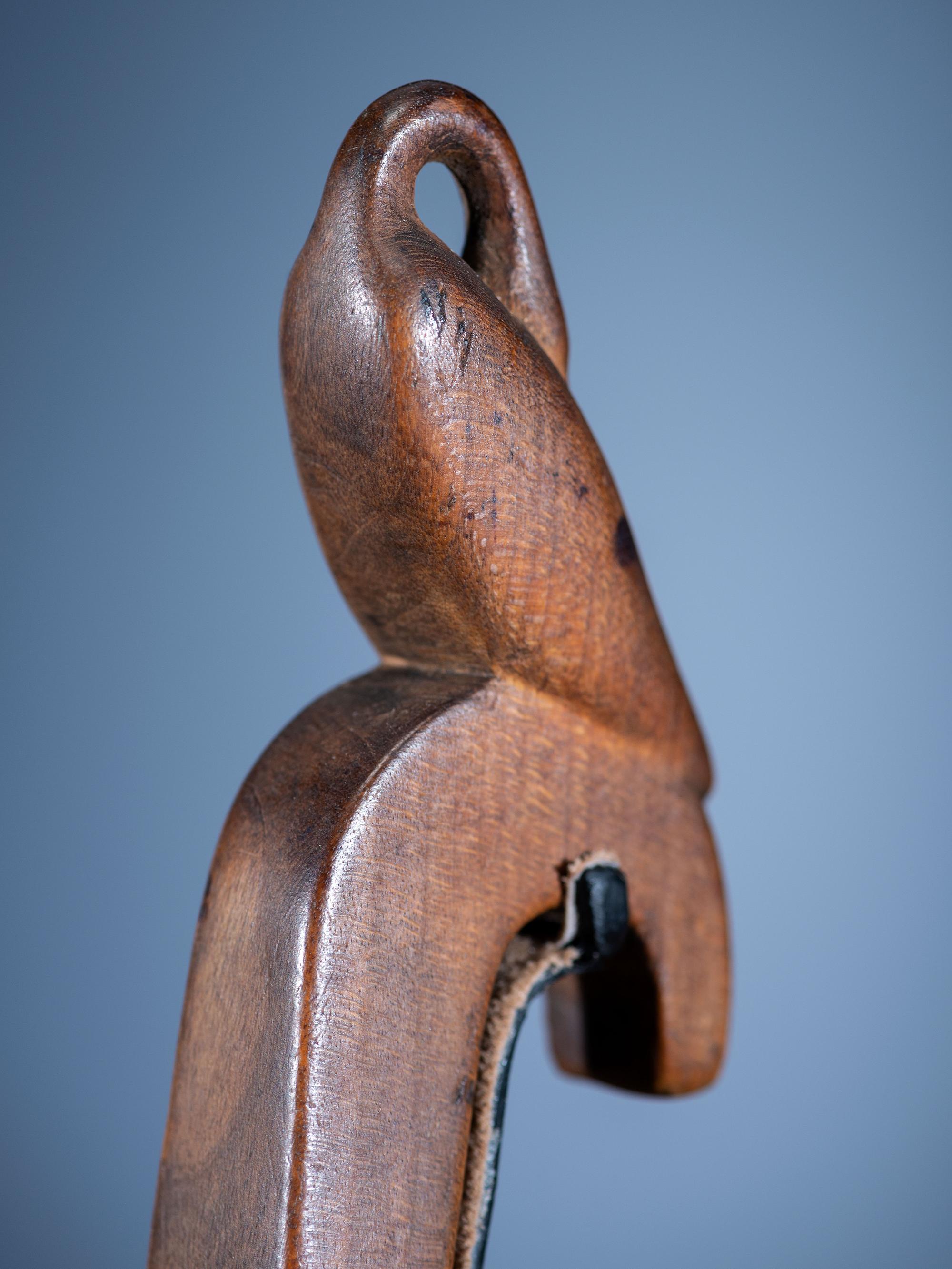 Eastern Woodlands Maple Ladle, with Swan Effigy