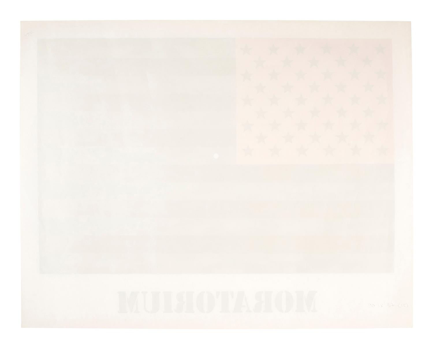 [ANTI-VIETNAM WAR]. JOHNS, Jasper, artist. Moratorium . 1969.