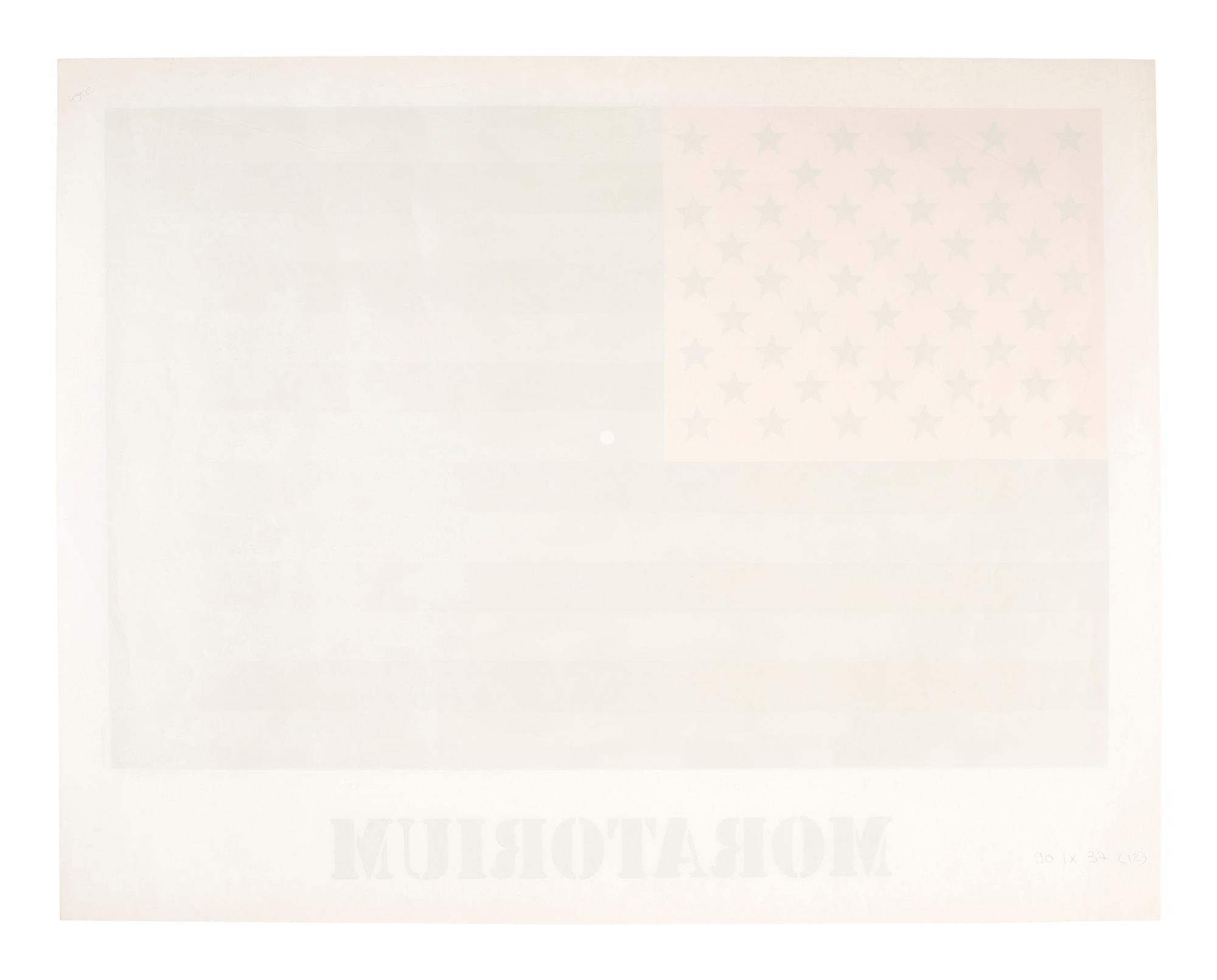 [ANTI-VIETNAM WAR]. JOHNS, Jasper, artist. Moratorium . 1969.