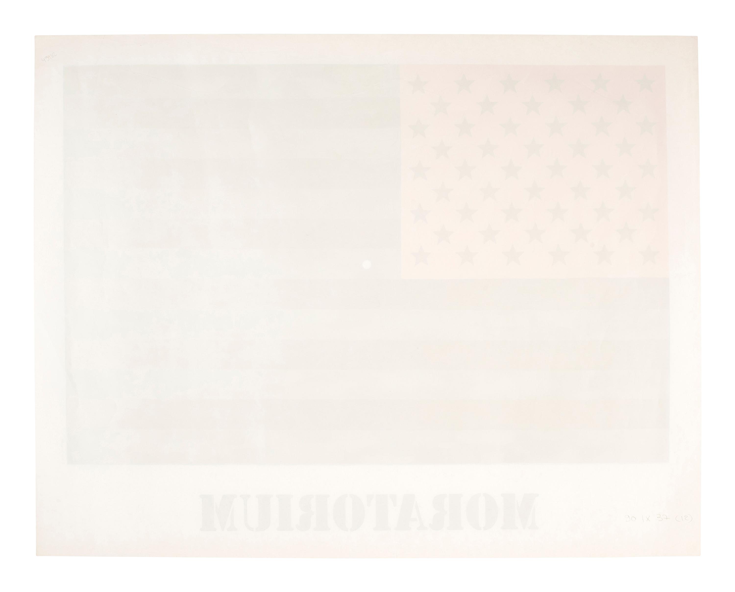 [ANTI-VIETNAM WAR]. JOHNS, Jasper, artist. Moratorium . 1969.