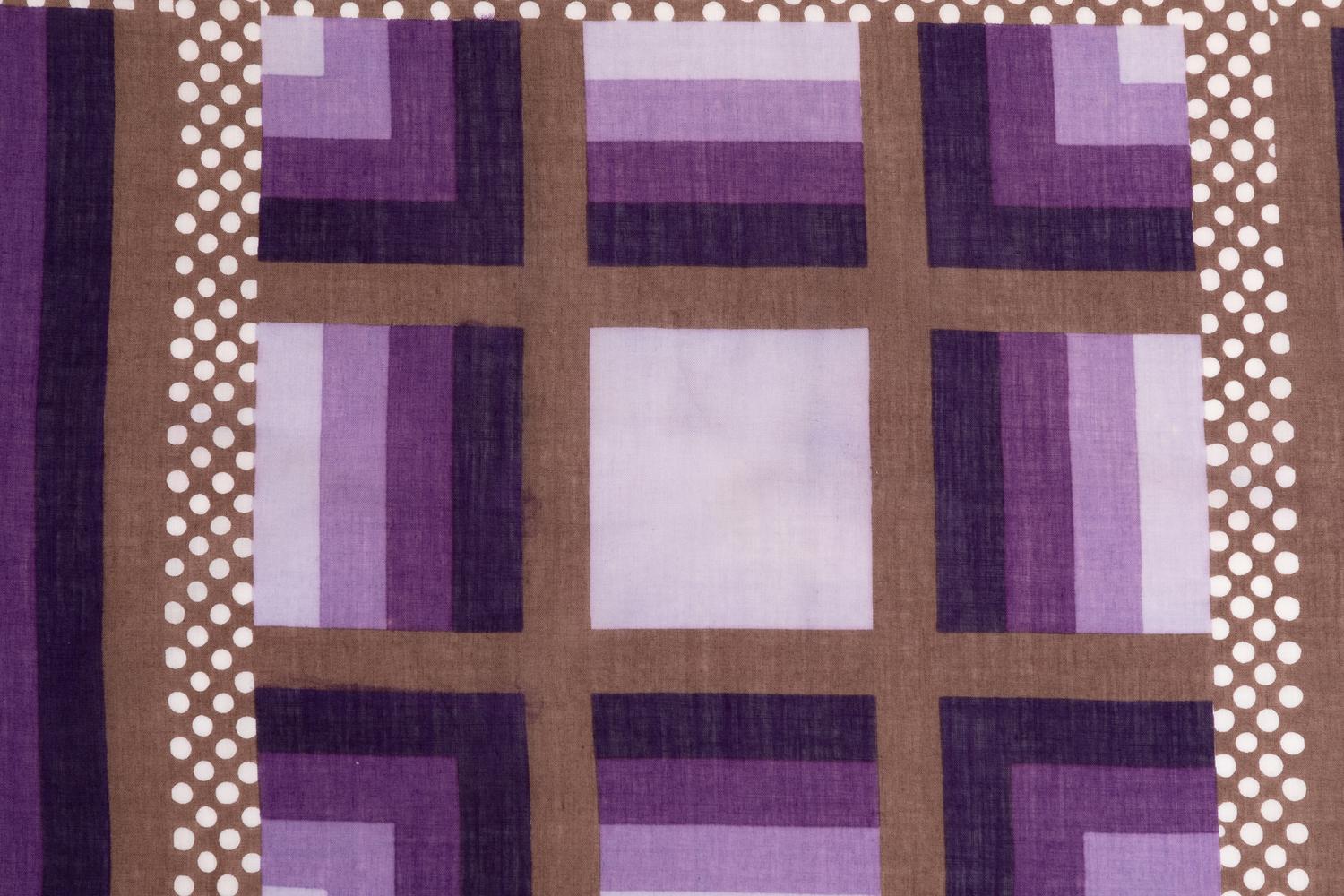 Collection of Five Cotton Pocket Scarves, 1960-80s