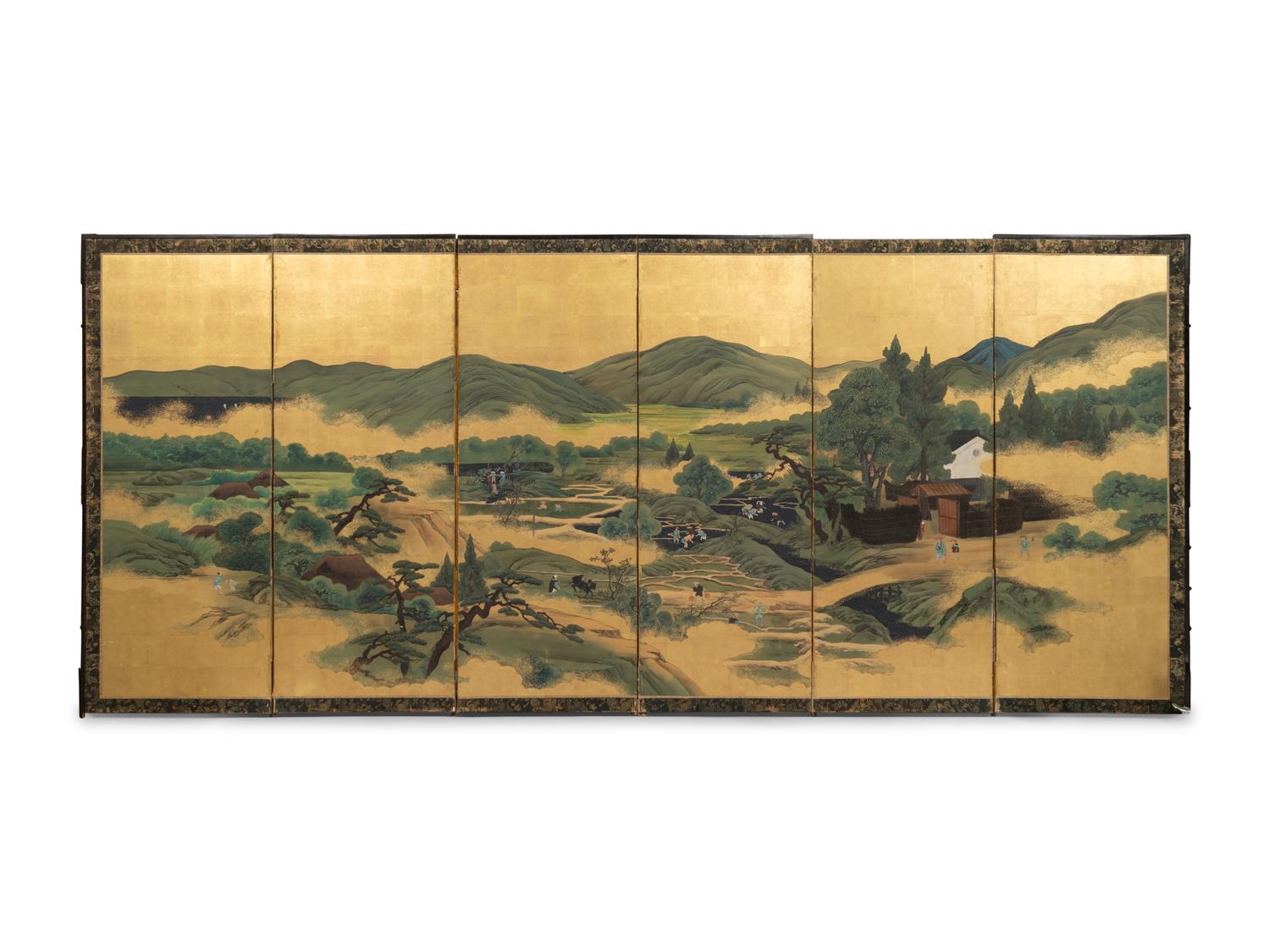 A Japanese Six-Panel Screen