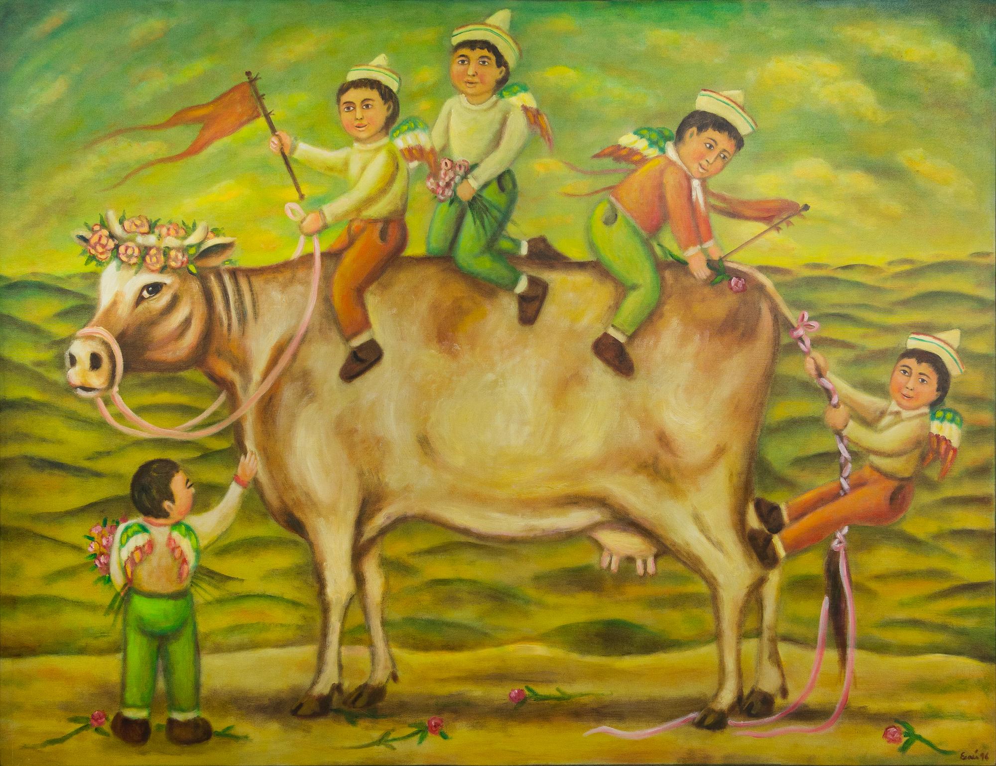 Esau Andrade, (Mexican, 20th/21st century), La Vaca, 1996