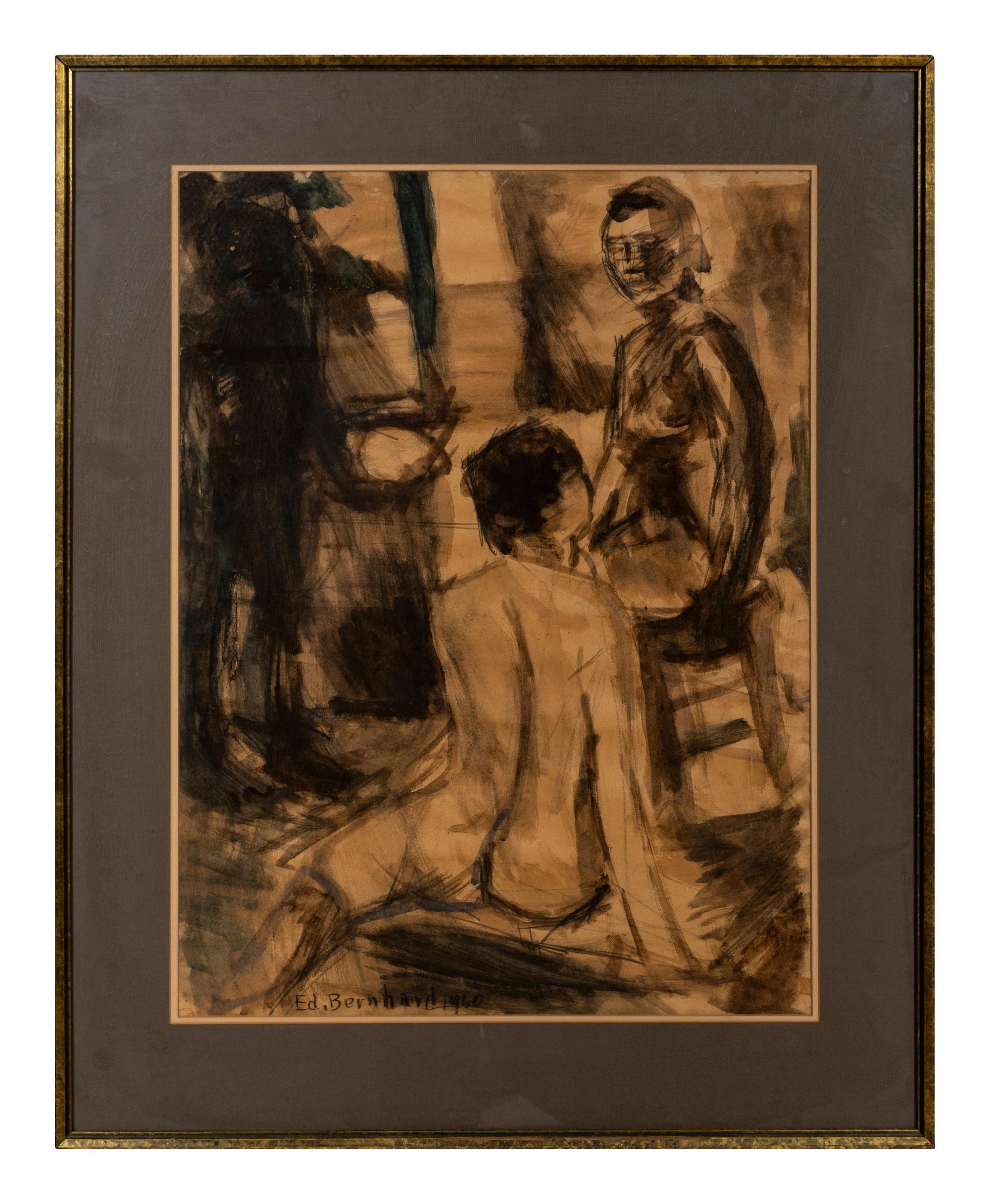 Figures in Interior and Still Lifes (five works)