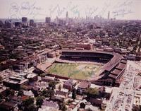 A 1984 Chicago Cubs Team Signed Autograph Wrigley Field Photo (Beckett Authentication Services BAS Certified),